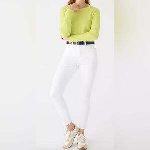 J.Crew Petite 9" Toothpick Jean P25 White BQ311 Denim  Skinny NWT